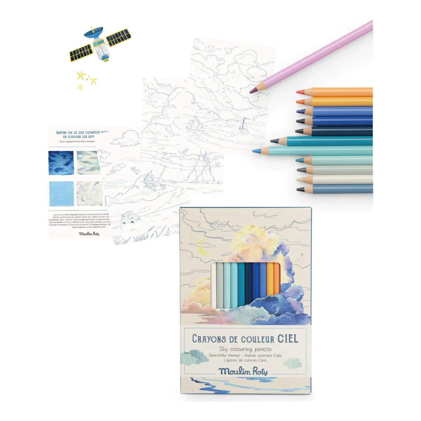 12 Sky Colouring Pencils - Image 2