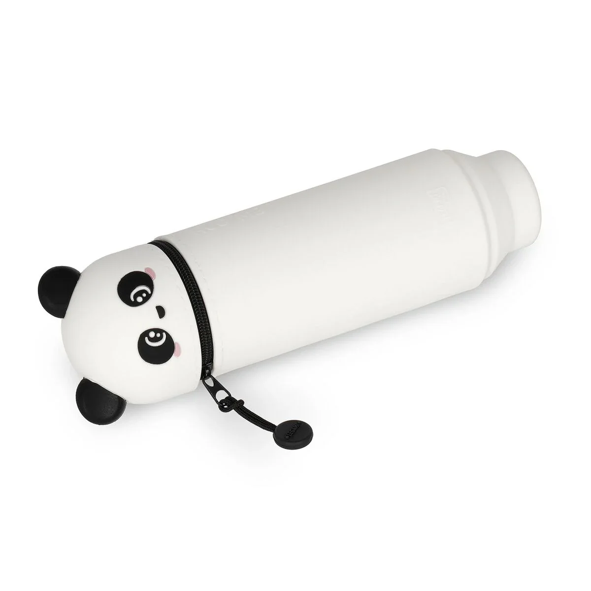 2-In-1 Silicone Pencil Case - Kawaii Panda - Image 3