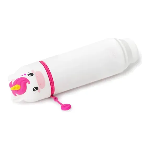 2-In-1 Silicone Pencil Case - Kawaii - Unicorn - Image 3