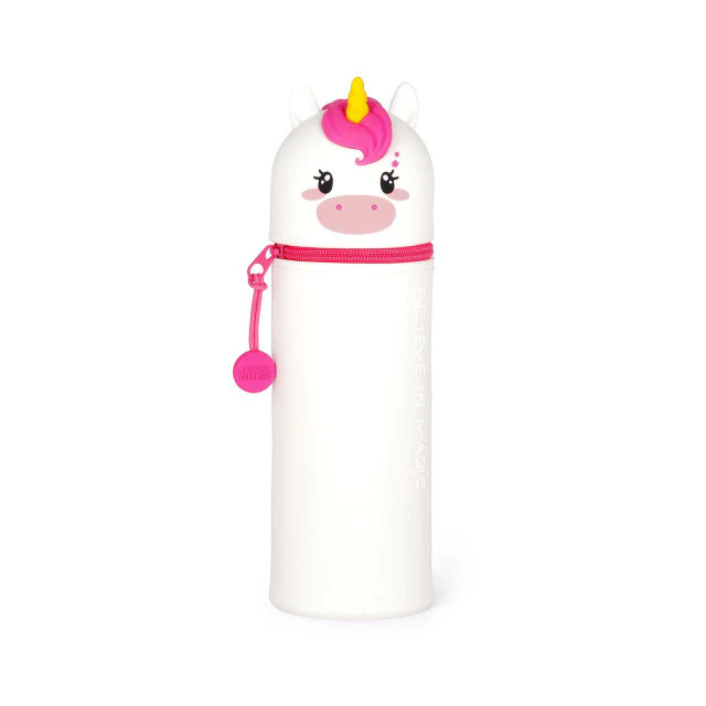 2-In-1 Silicone Pencil Case - Kawaii - Unicorn - Image 4