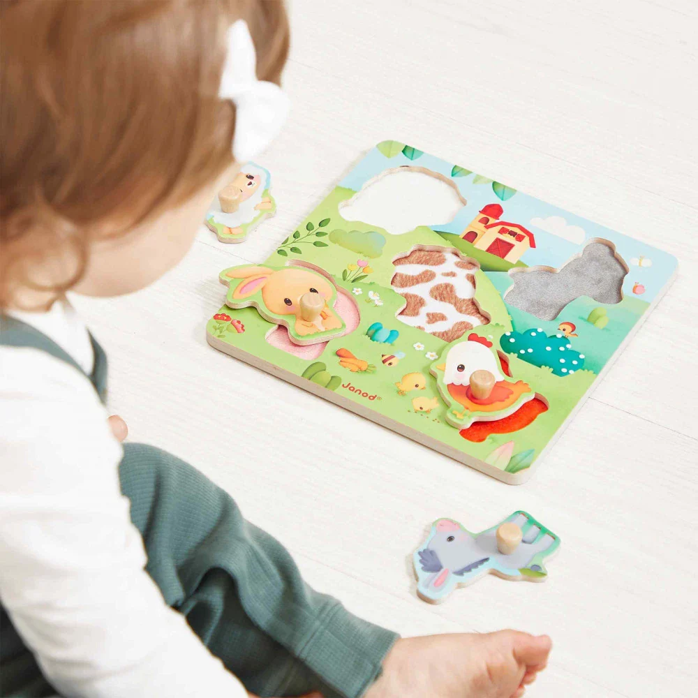 5-piece Farmhouse tactile puzzle - Image 2