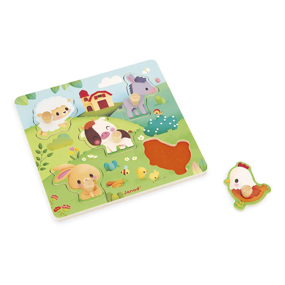 5-piece Farmhouse tactile puzzle - Image 3