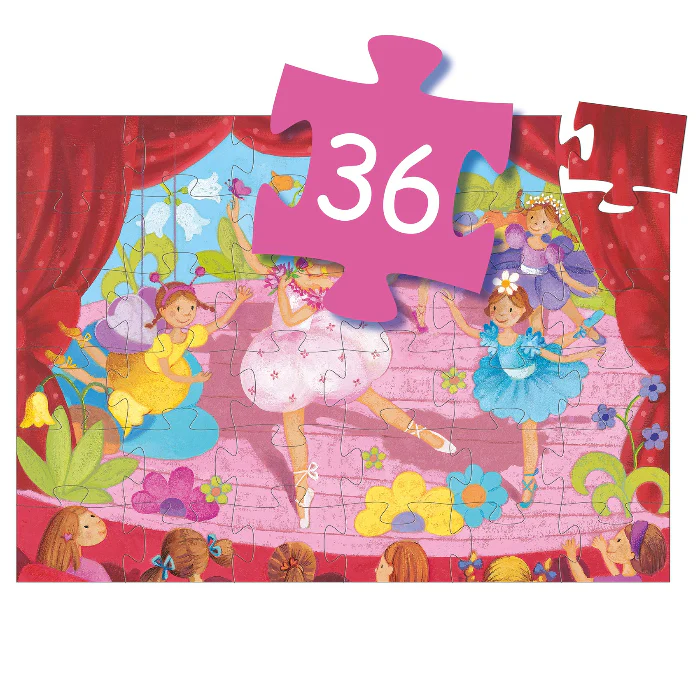 Ballerina with flower - 36 Piece Puzzle - Image 3