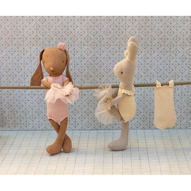 Bunny, Size 1 - Chocolate brown - Ballet suit and skirt rose - Image 2