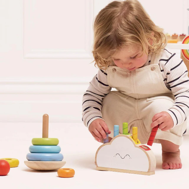 Cloud Pop - Classic Wooden Toy - Image 2