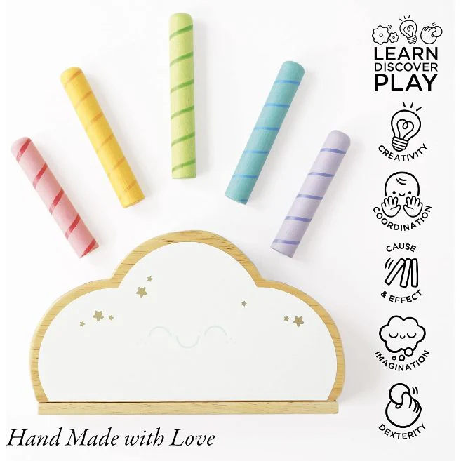 Cloud Pop - Classic Wooden Toy - Image 3