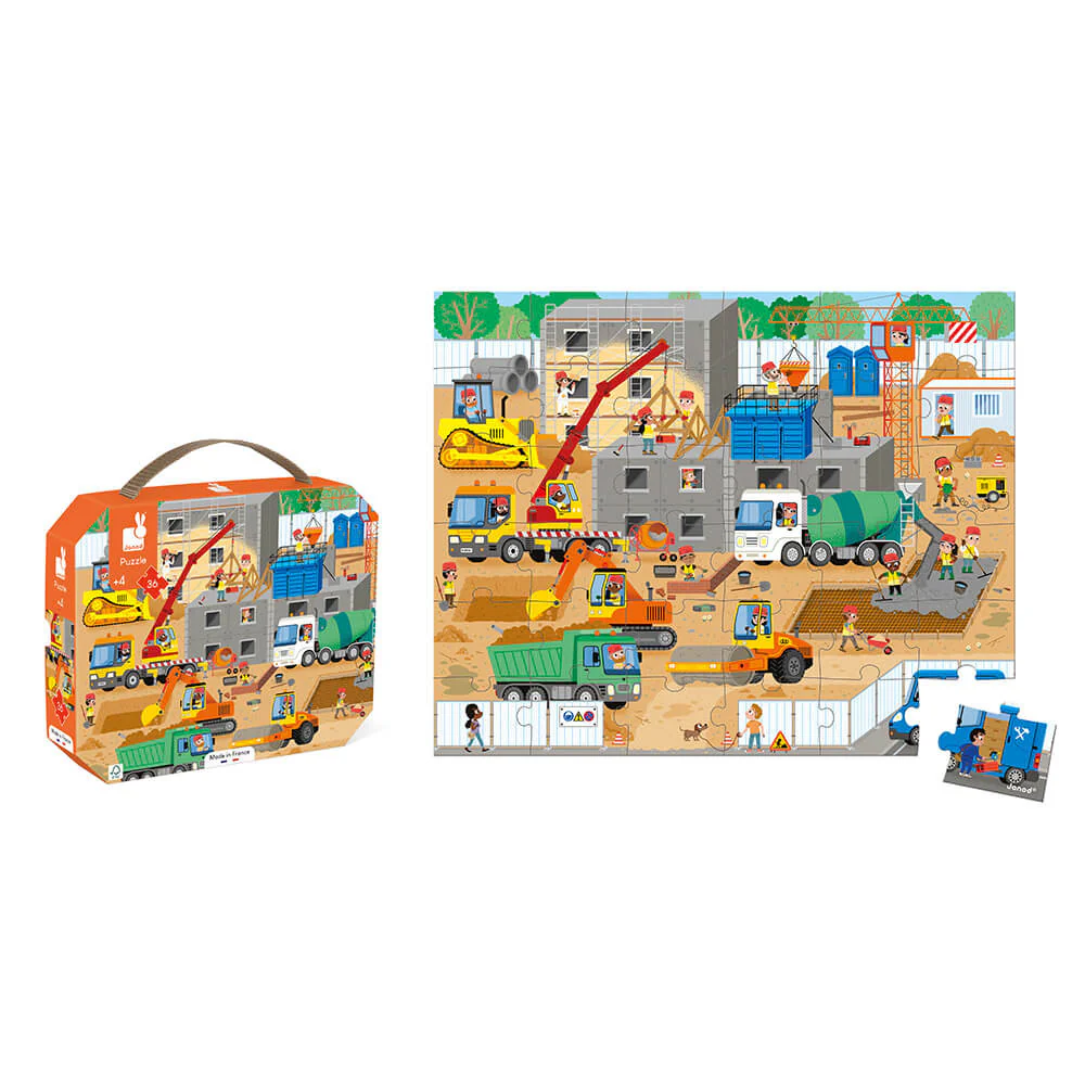Construction Site -36 Piece Puzzle - Image 3