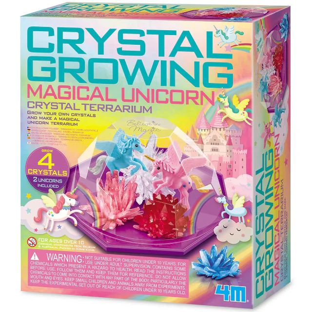 Crystal Growing - Magical Unicorn Crystal Terrarium