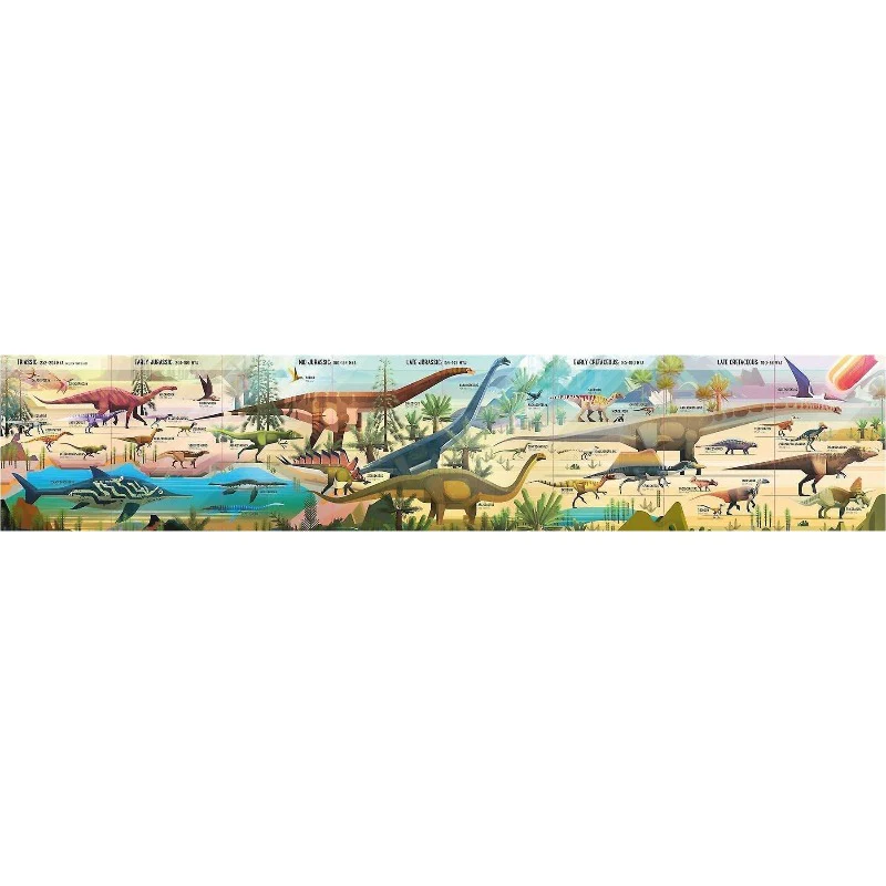 Dinosaur Timeline 300-Piece Jigsaw & Book - Image 3