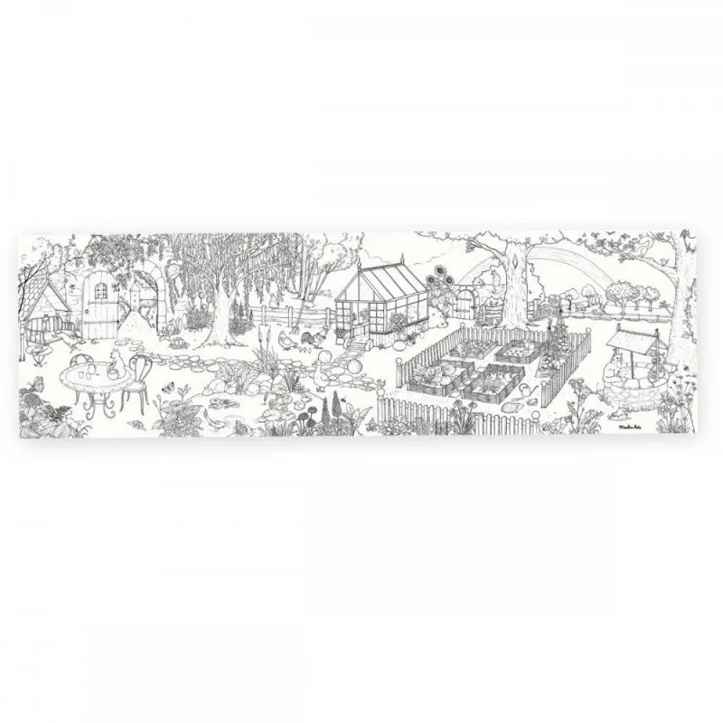 Giant Colouring Poster - 'The Gardener' - Image 2