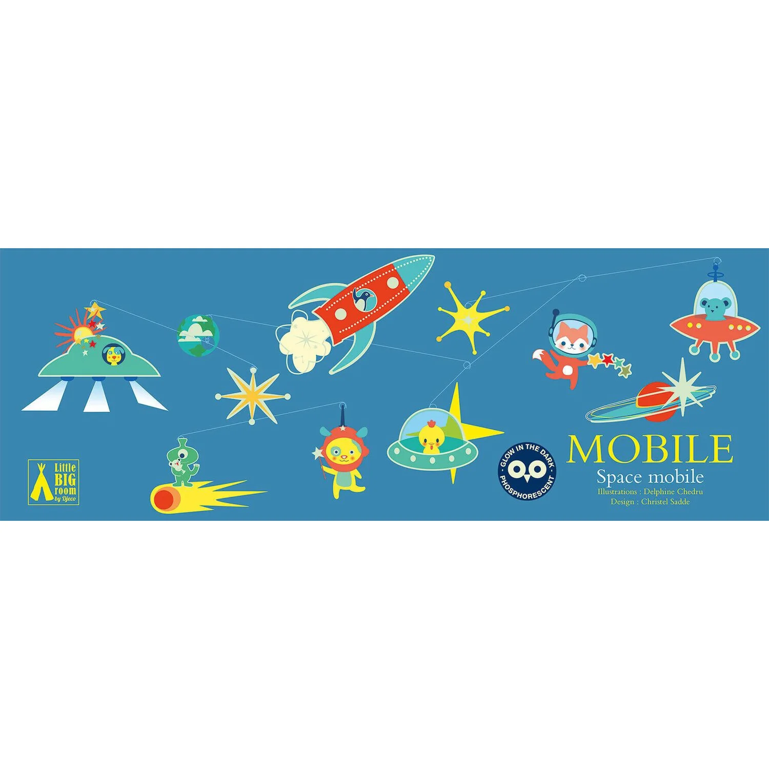 Glow in the dark - Space Mobile. - Image 4