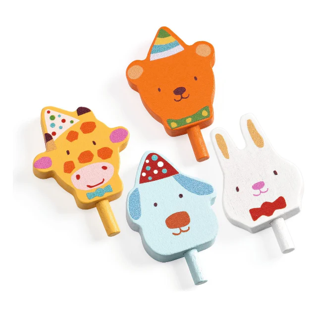 Happy Birthday Wooden Cake Set - Image 4