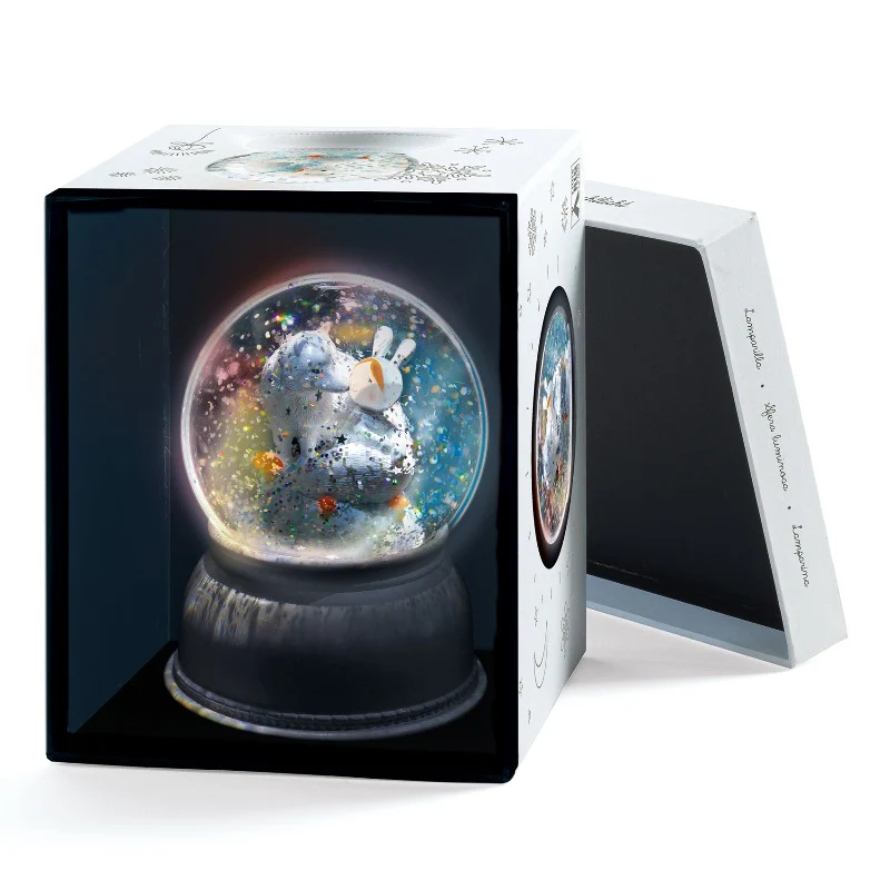 "Lula & Pupi"  Snow Globe Nightlight - Image 3