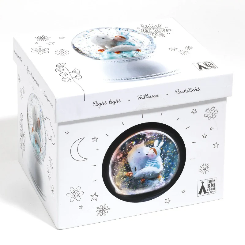 "Lula & Pupi"  Snow Globe Nightlight - Image 4