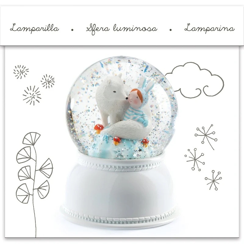 "Lula & Pupi"  Snow Globe Nightlight - Image 5