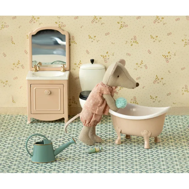 Maileg - Bathtub Mouse - Rose - Image 2