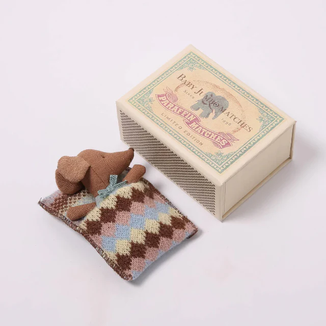 Maileg Matchbox - Sleepy-Wakey Baby Mouse - Image 3