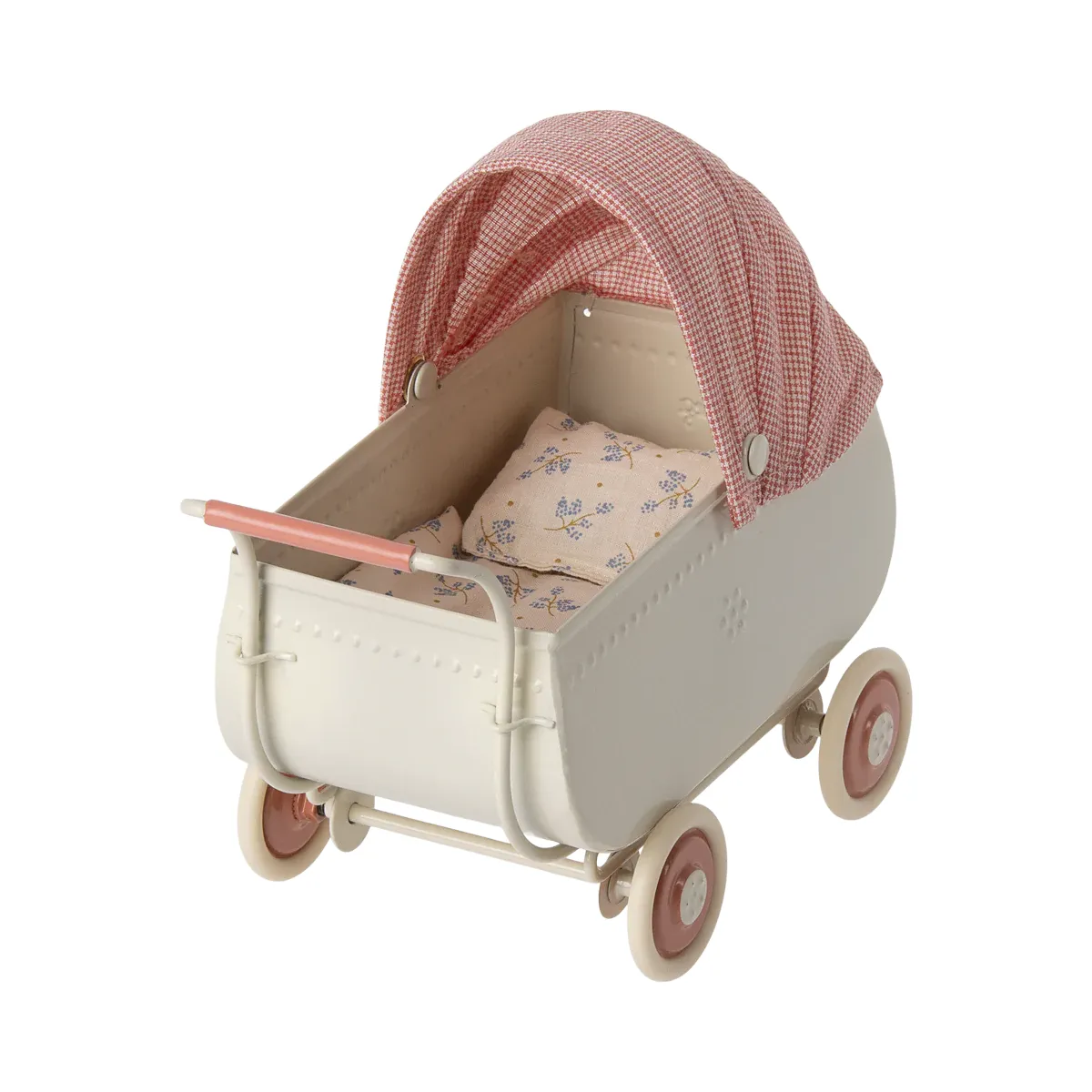 Maileg Micro Pram - Coral - Image 3