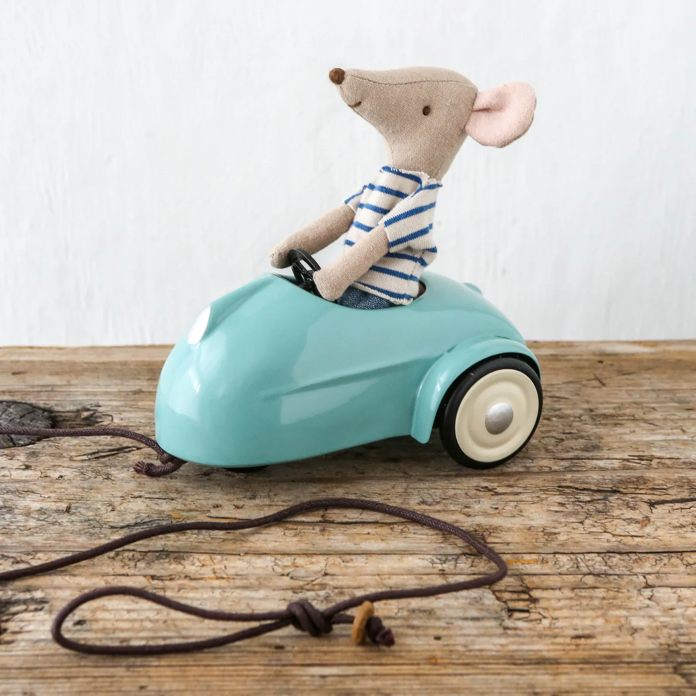 Maileg Mouse Car - Light Blue - Image 2
