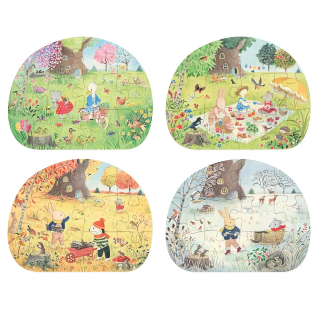 Moulin Roty 'Seasons' 4 Puzzles in One - Image 2