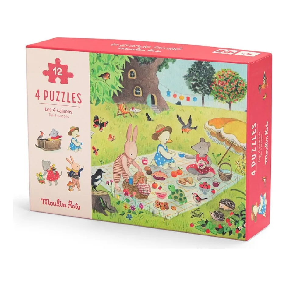 Moulin Roty 'Seasons' 4 Puzzles in One - Image 4