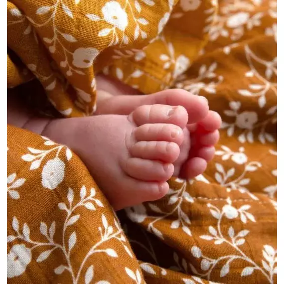 Muslin cloth Pack Of Two :  Caramel - Image 3