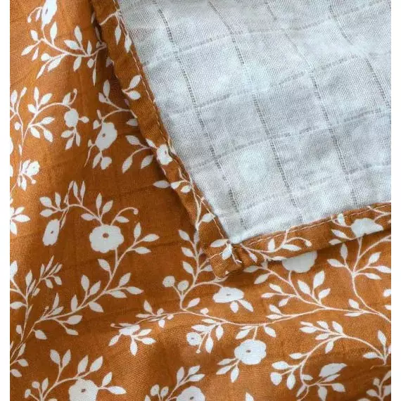 Muslin cloth Pack Of Two :  Caramel - Image 4