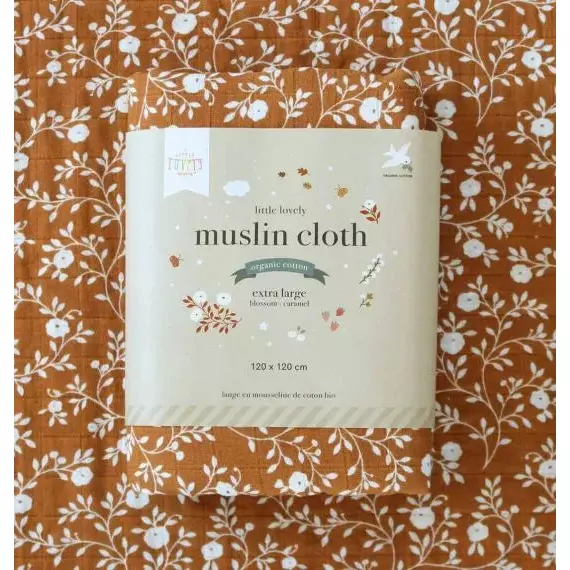 Muslin cloth Pack Of Two :  Caramel - Image 5