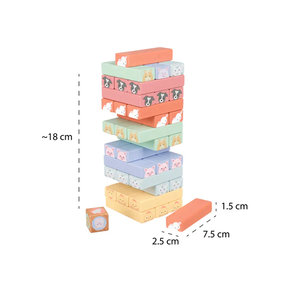 Farmyard Animal Tumbling Tower - Image 4