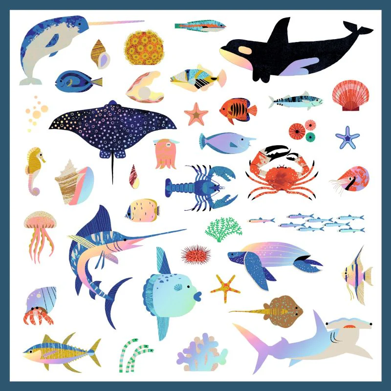 Ocean Metallic Stickers - Image 4