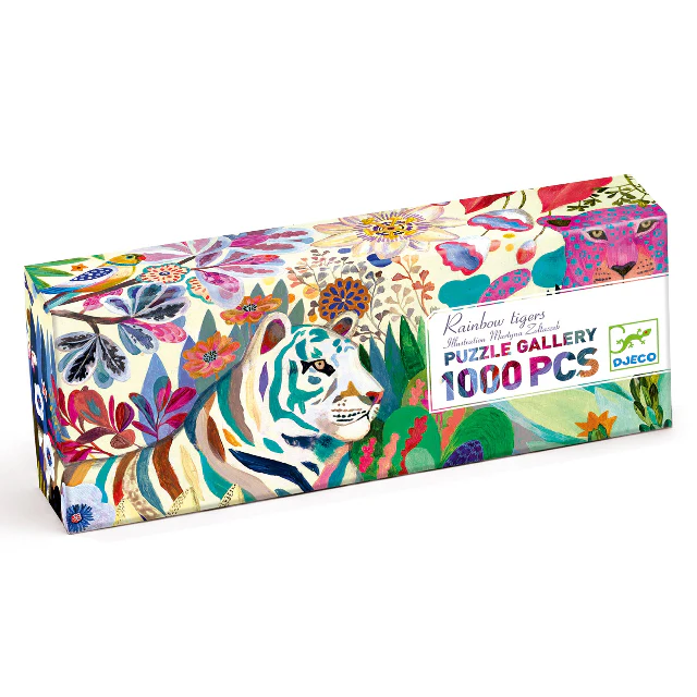 Rainbow Tigers 1000 Piece Jigsaw Puzzle - Image 5