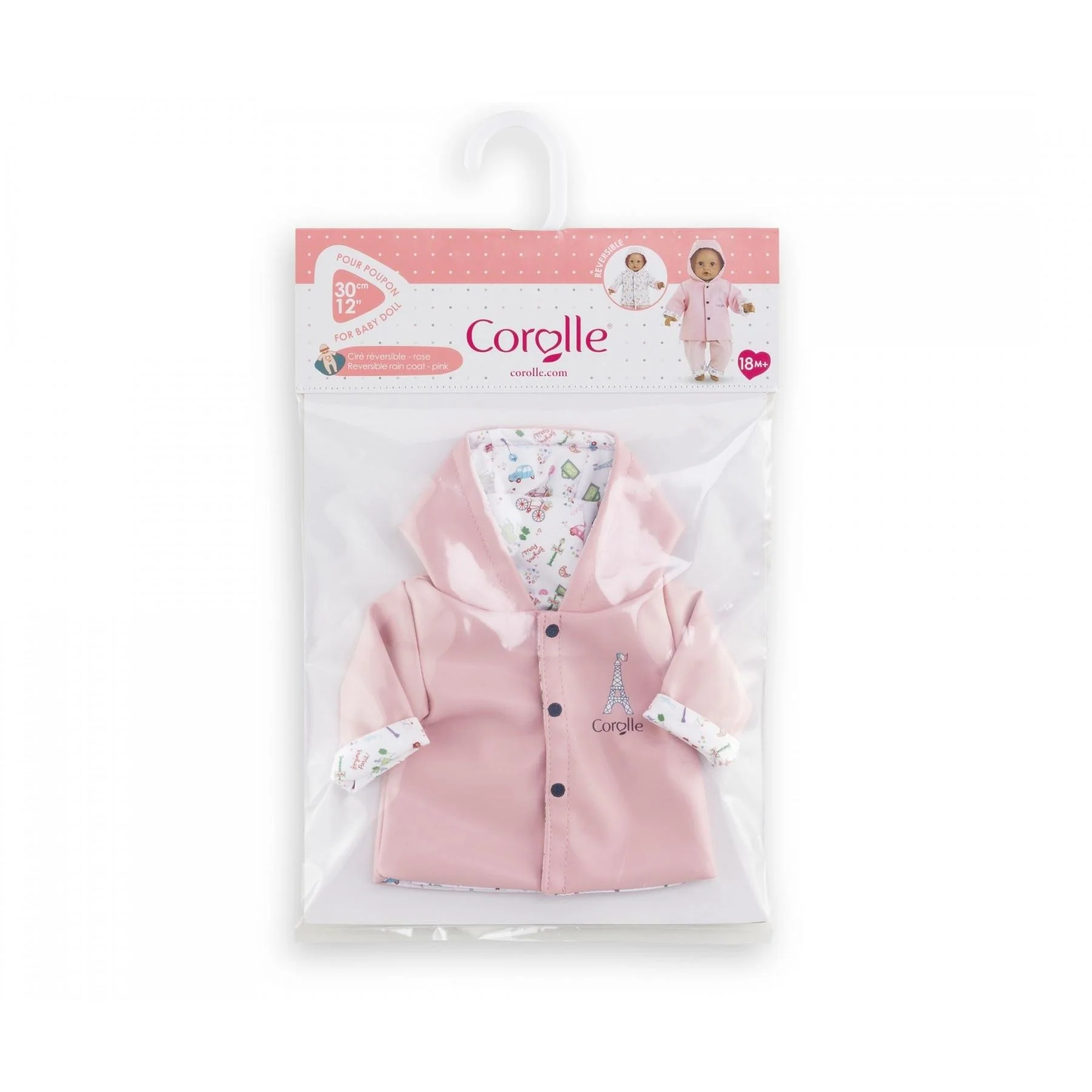 Reversible Rain Coat Set - 30 cm Baby Doll - Image 5