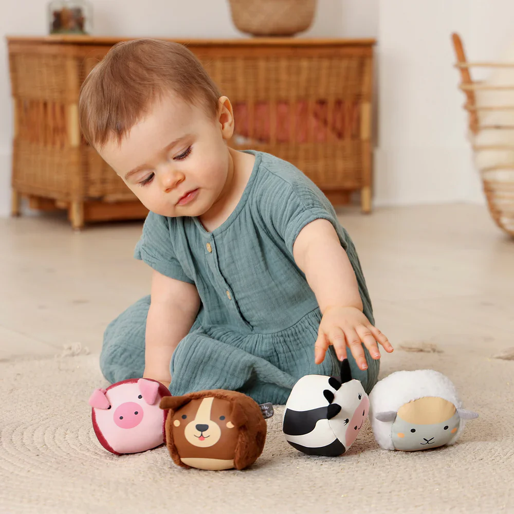 Roly Poly Balls - Set of 4 plush balls - Farm - Image 2