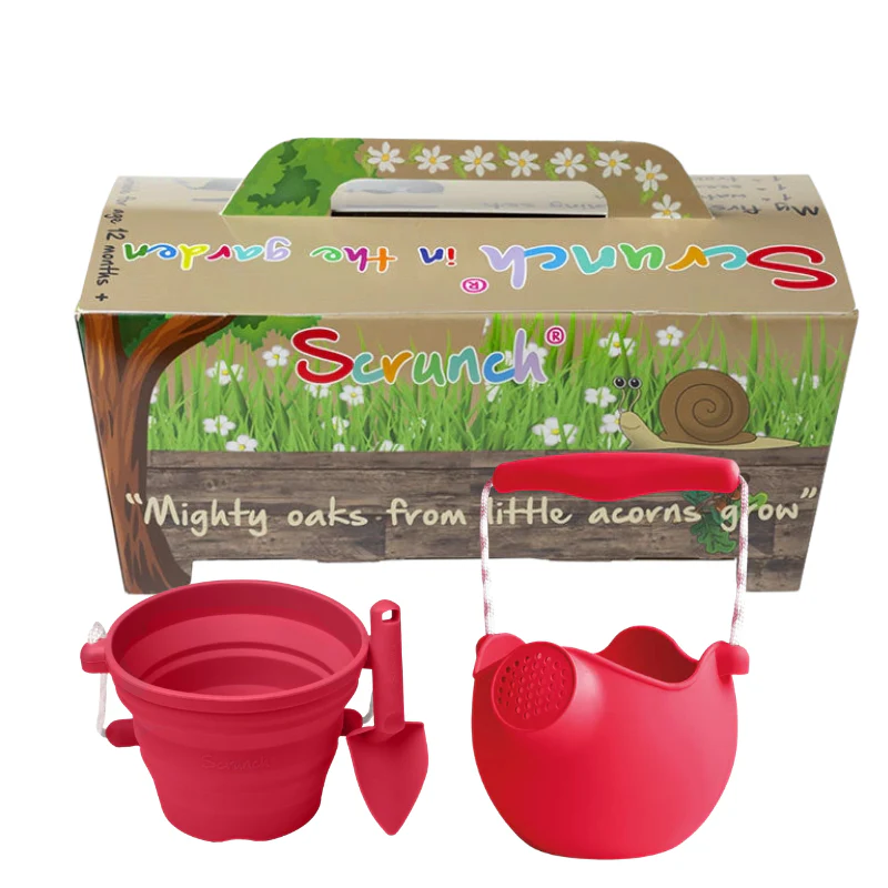 Scrunch Gardening Set - Strawberry Red