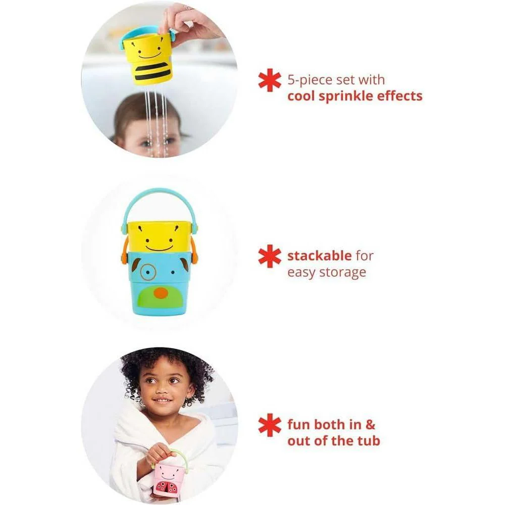 Stack & Pour Buckets - Baby Bath Toy - Image 3