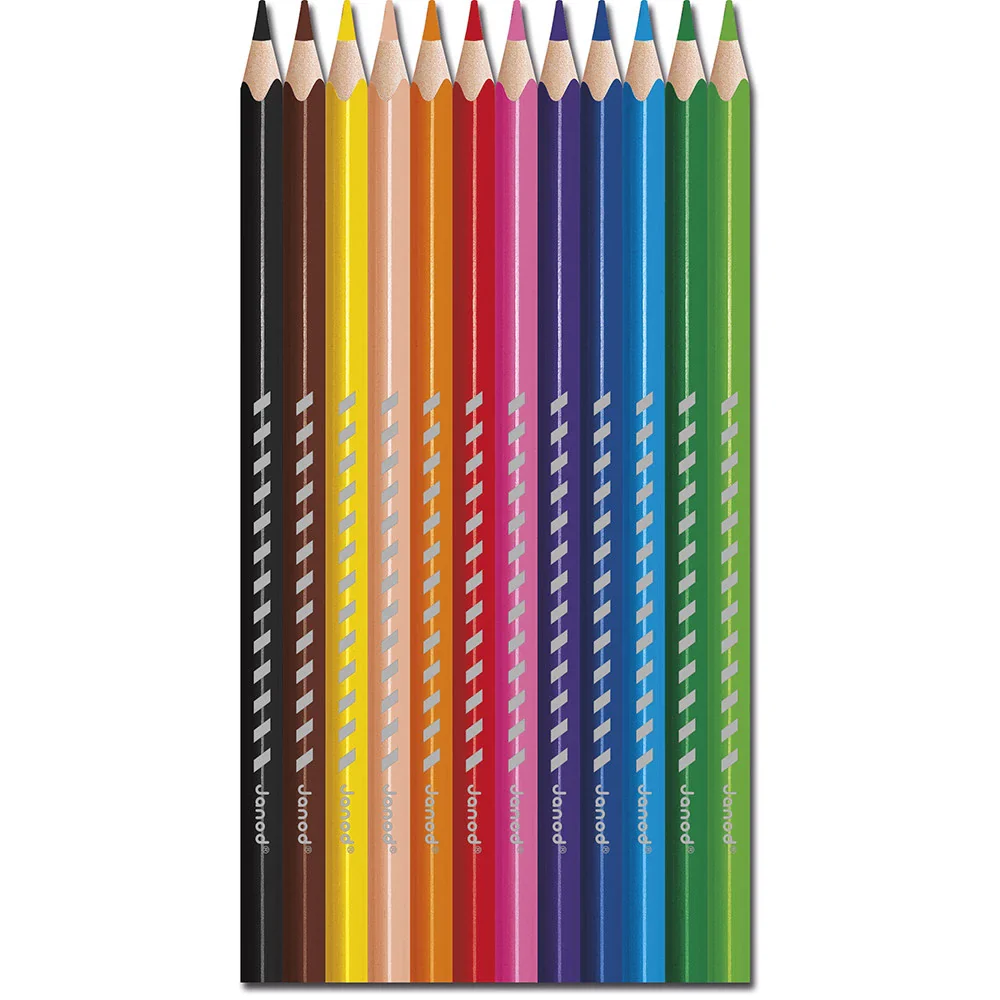 Triangular Colored Pencils x 12 - Image 2