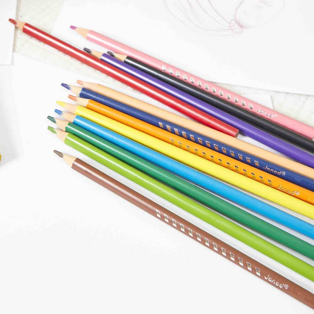 Triangular Colored Pencils x 12 - Image 3