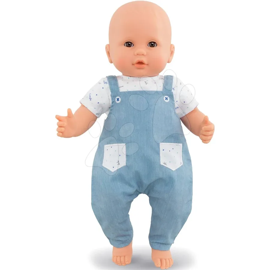 T-Shirt and Blue Overalls Set - 30 cm Baby Doll - Image 2