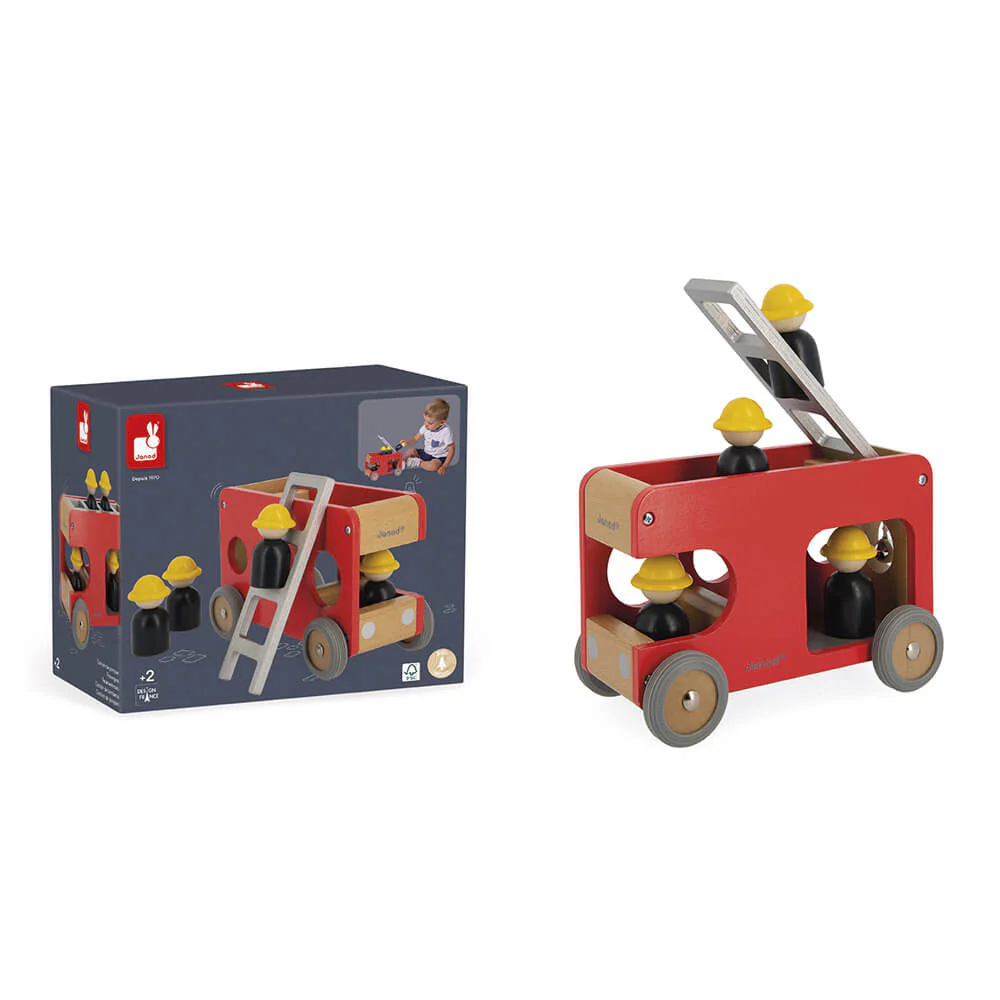 Toddler Wooden Fire Engine - Image 7