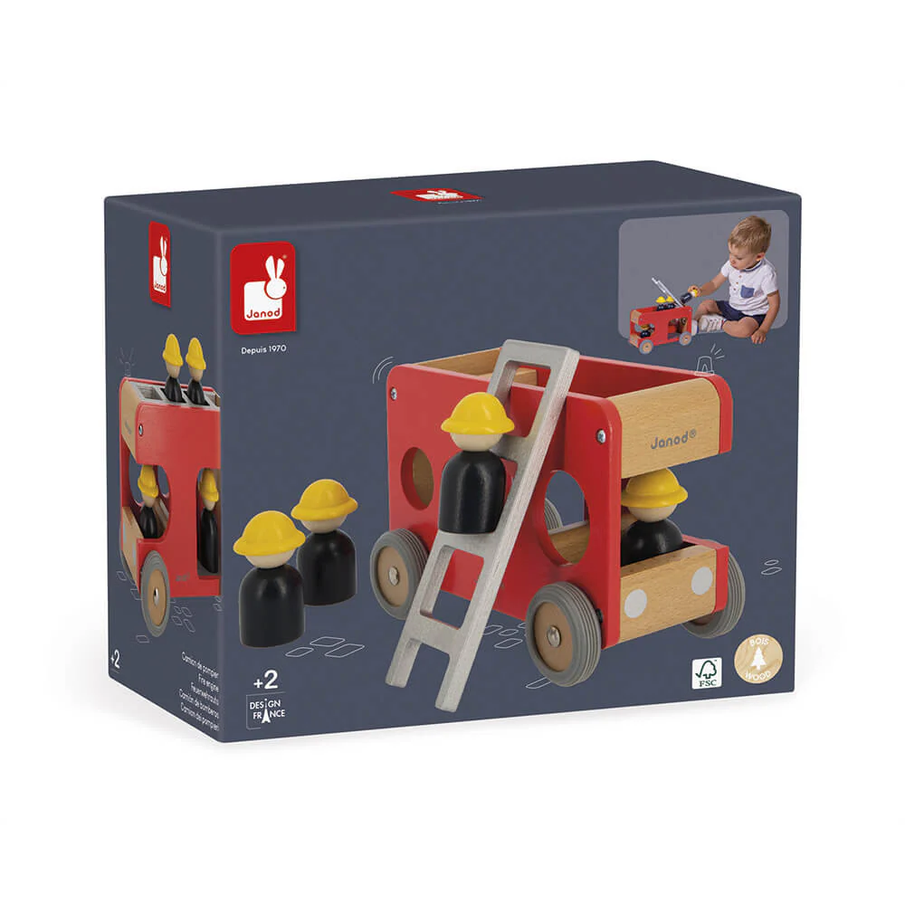 Toddler Wooden Fire Engine - Image 8