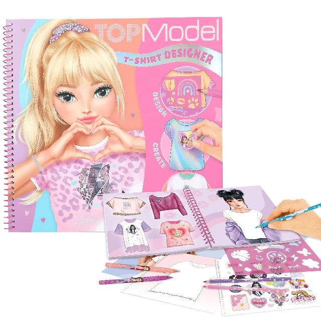 TOPModel T-Shirt Designer Colouring Book - Image 5