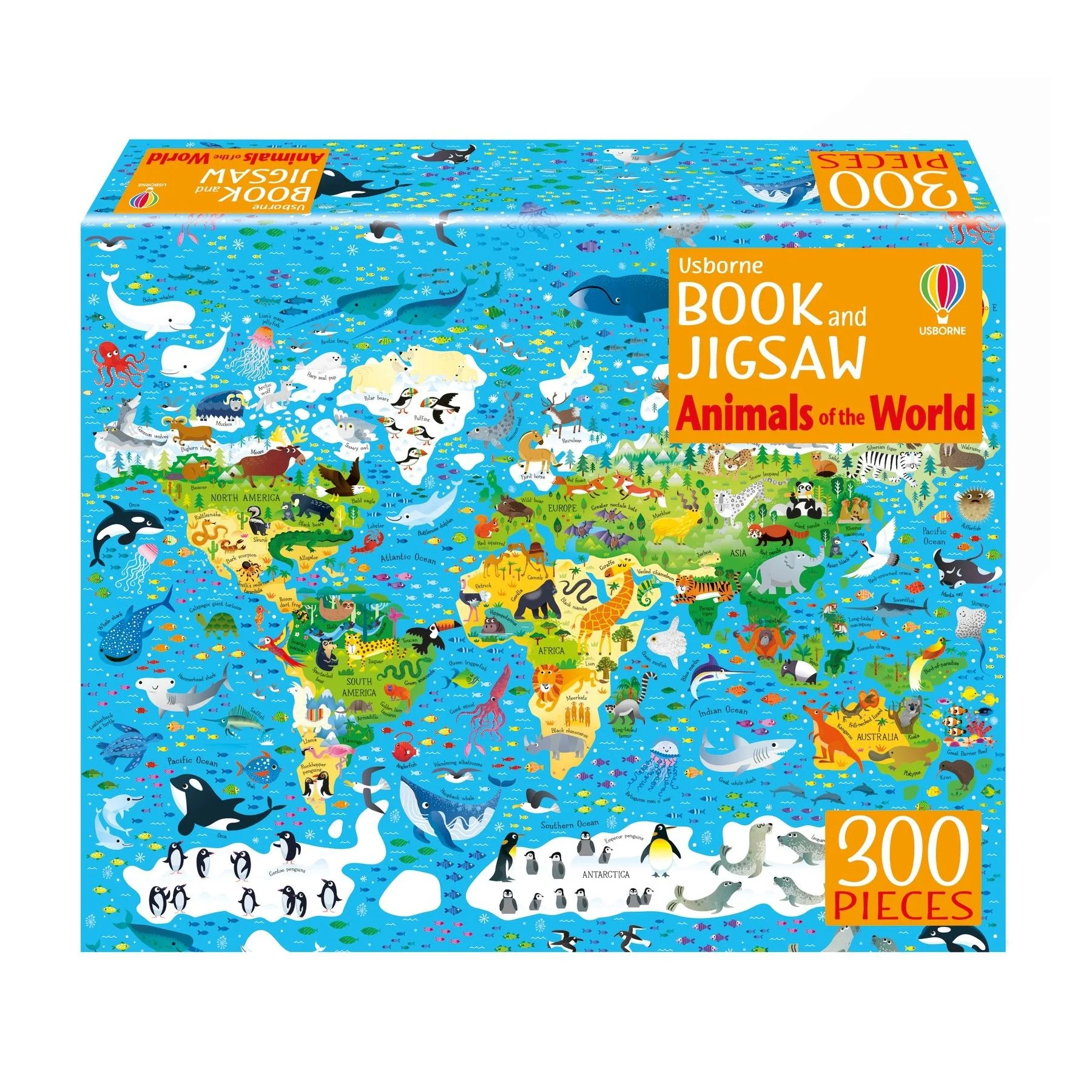 Usborne Book & Jigsaw - Animals Of The World