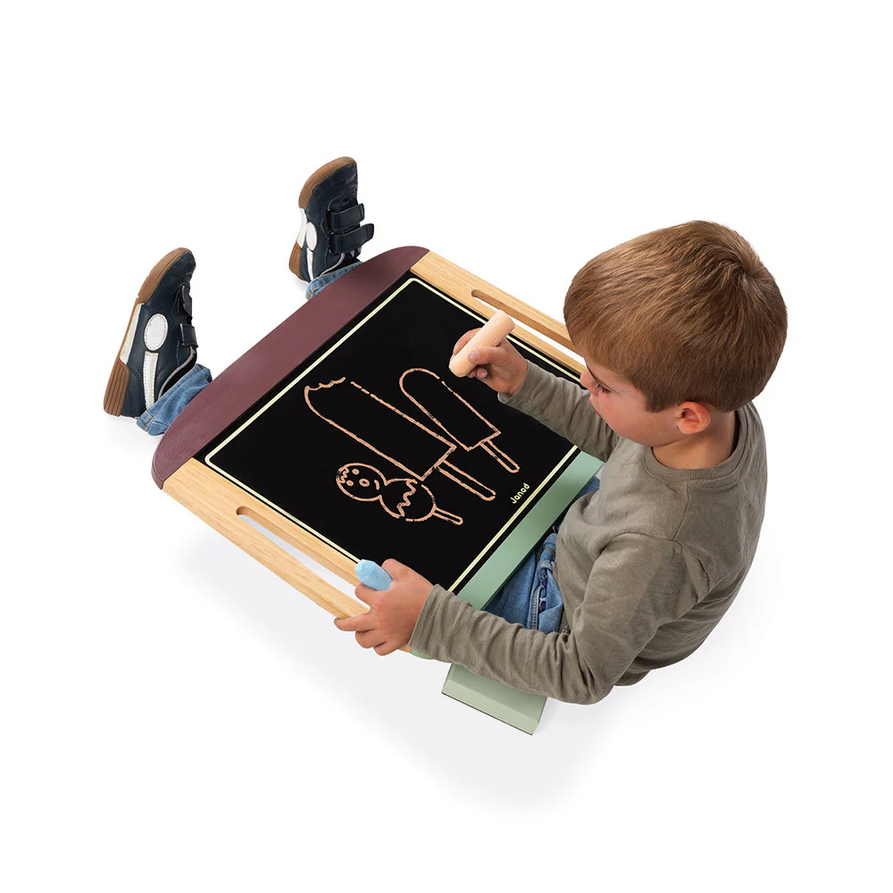 White And Blackboard Table Top Easel