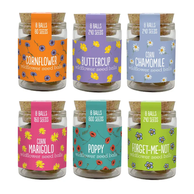 Wildflower Seedball Jars