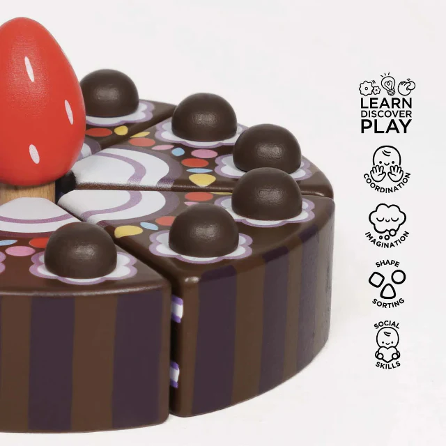 Wooden Chocolate Cake - Image 3