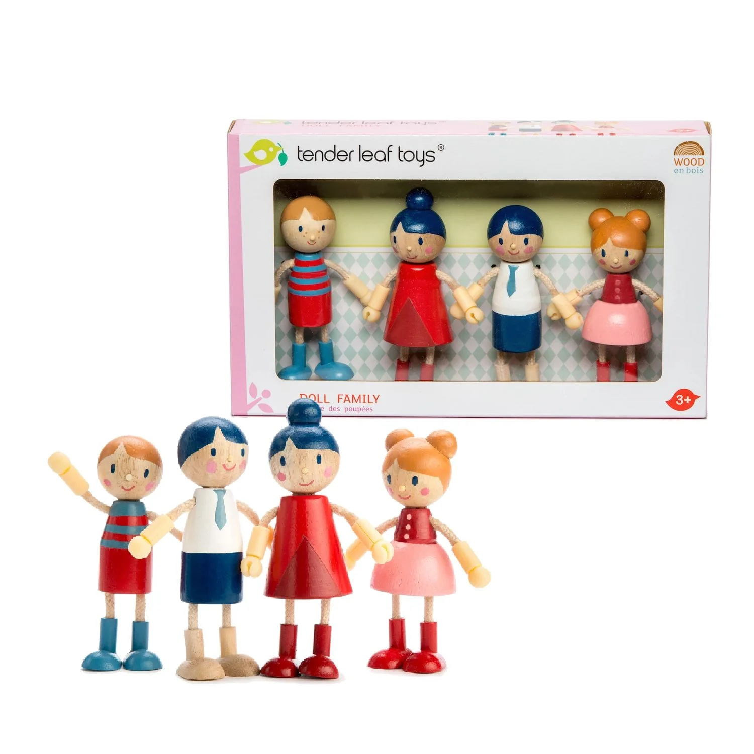Wooden Doll Family - Image 4