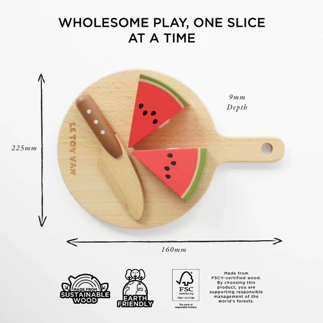 Wooden Play Food & Chopping Board - Image 3