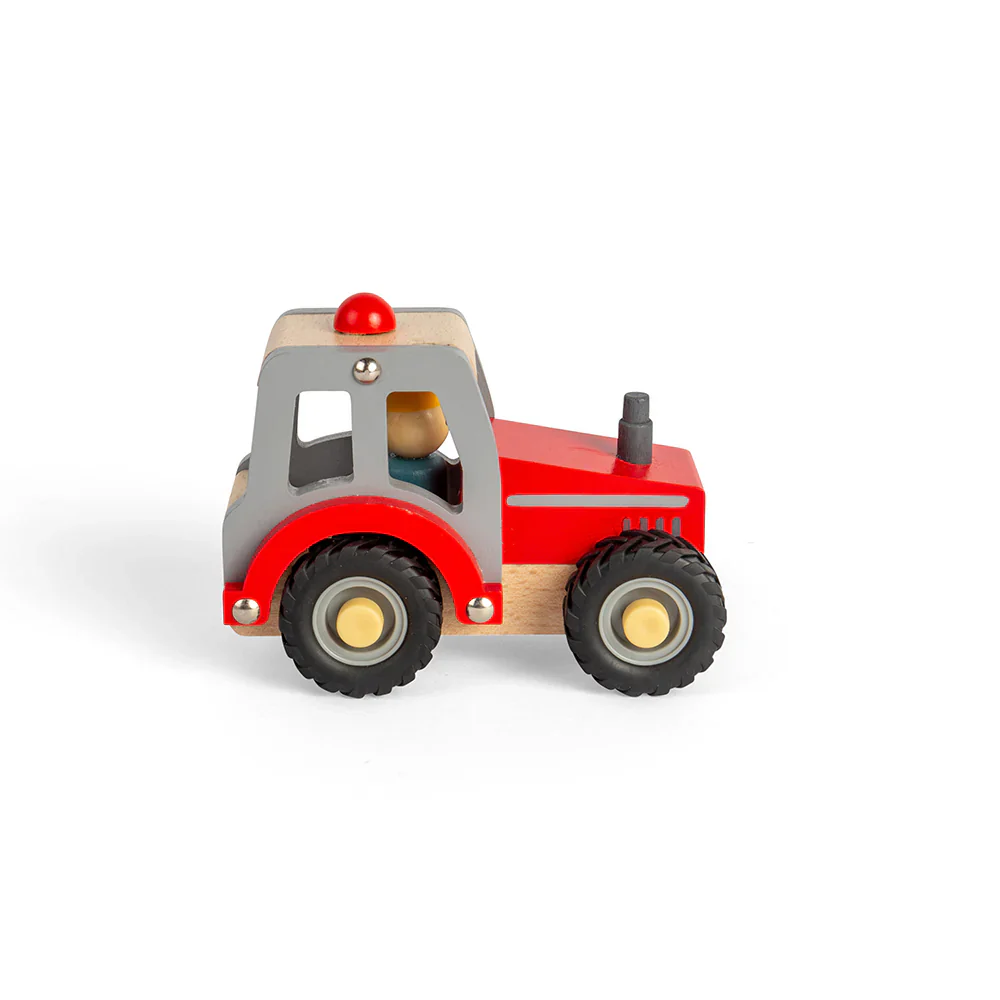 Wooden Red Tractor - Image 2