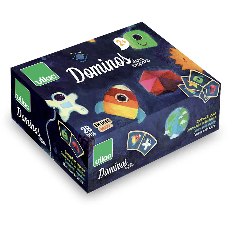 Wooden Space Themed Dominos - Image 3
