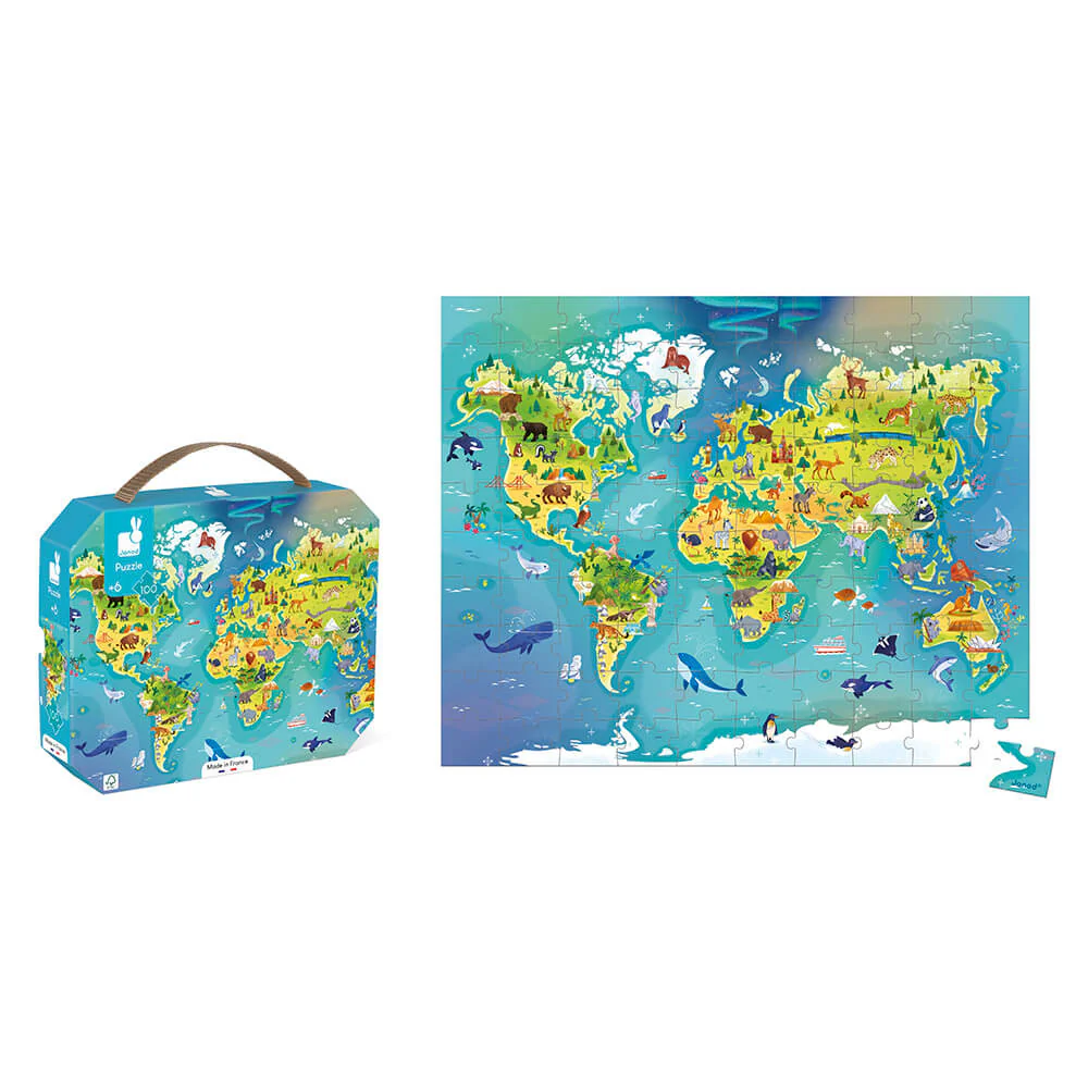 World Puzzle - 100 Piece - Image 2